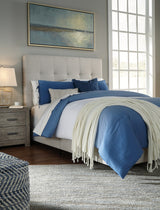 Culverbach Gray Upholstered Panel Bedroom Set from Ashley - Luna Furniture