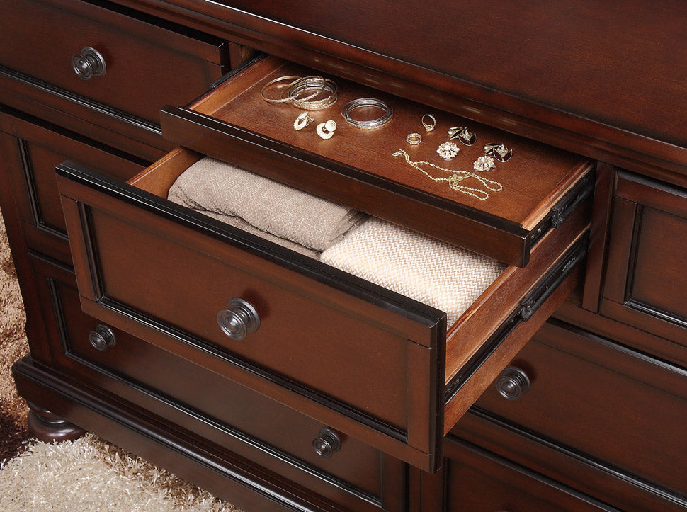 Cumberland Brown Cherry Dresser from Homelegance - Luna Furniture