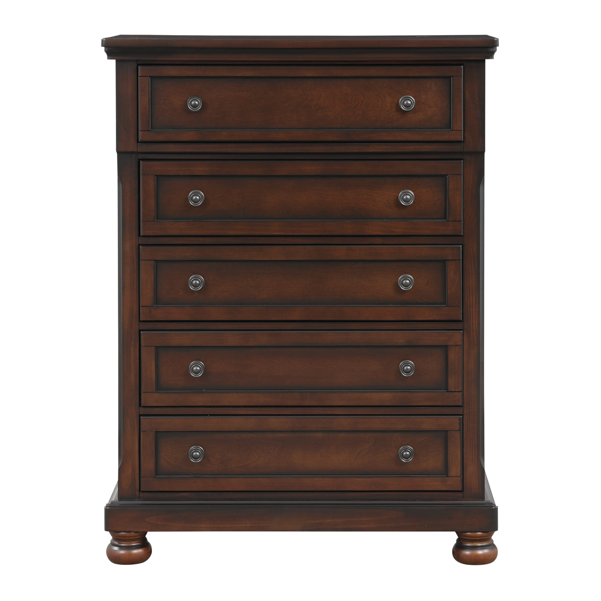 Cumberland Brown Cherry Sleigh Storage Platform Bedroom Set from Homelegance - Luna Furniture
