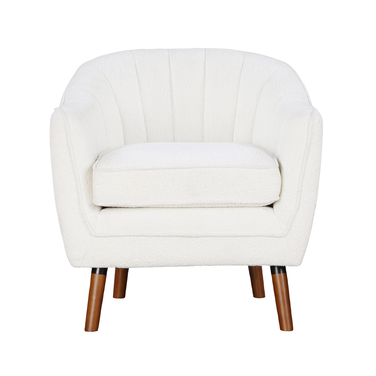 Cutler White Accent Chair from Homelegance - Luna Furniture