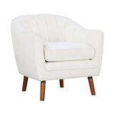Cutler White Accent Chair from Homelegance - Luna Furniture