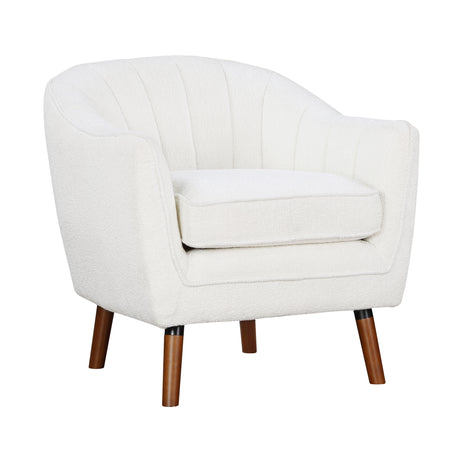 Cutler White Accent Chair from Homelegance - Luna Furniture