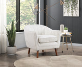 Cutler White Accent Chair from Homelegance - Luna Furniture