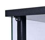 Cyclamen Black and Clear 3-Shelf Glass Curio Cabinet from Coaster - Luna Furniture