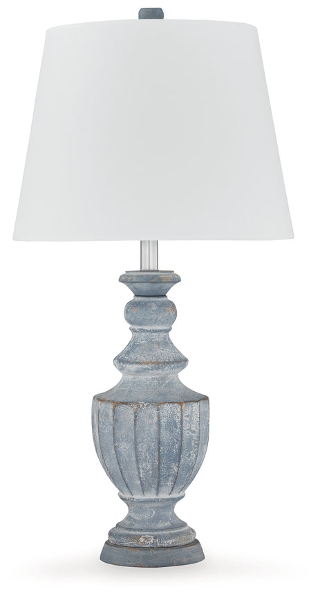 Cylerick Antique Blue Table Lamp from Ashley - Luna Furniture