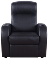 Cyrus Black Upholstered Recliner Living Room Set from Coaster - Luna Furniture