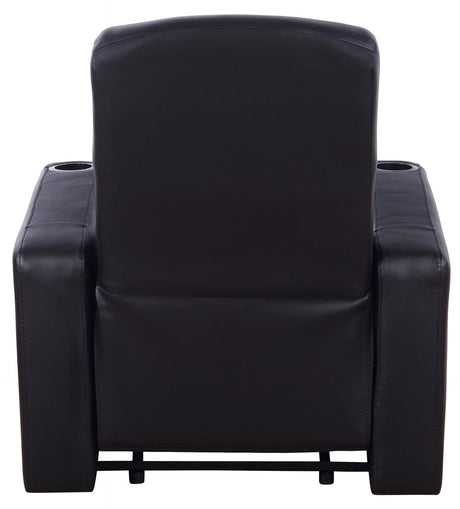 Cyrus Black Upholstered Recliner Living Room Set from Coaster - Luna Furniture