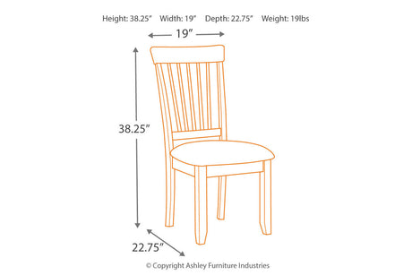 Berringer Rustic Brown Dining Chair, Set of 2 from Ashley - Luna Furniture