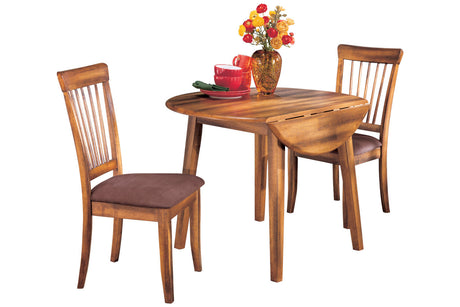 Berringer Rustic Brown Dining Drop Leaf Table -  - Luna Furniture