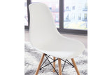 Jaspeni White/Natural Dining Chair, Set of 4