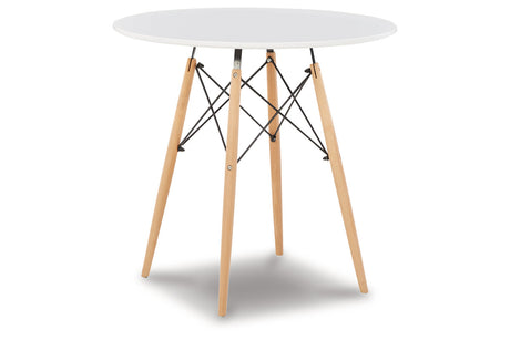 Jaspeni White/Natural Dining Table -  - Luna Furniture