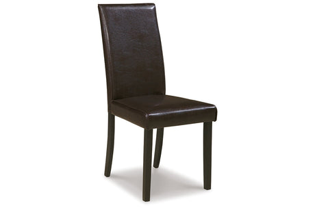 Kimonte Dark Brown Dining Chair, Set of 2