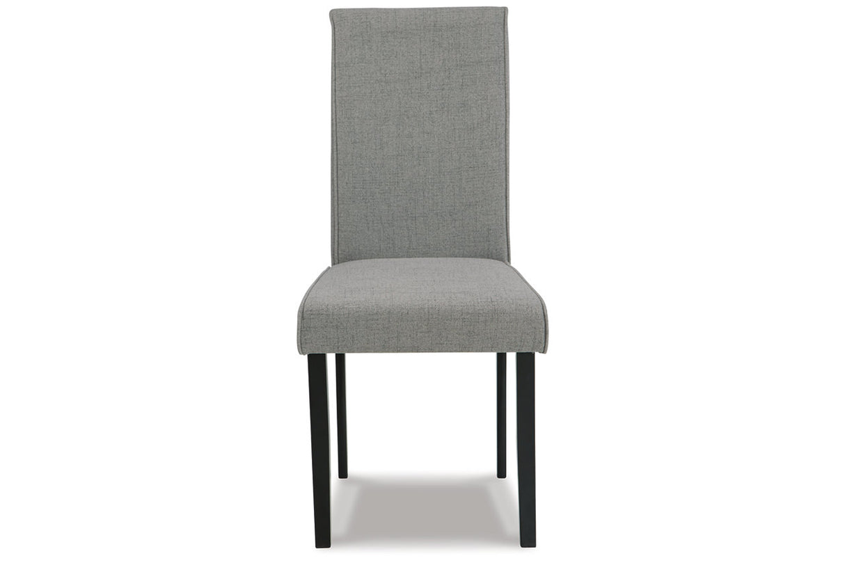 Kimonte Dark Brown/Gray Dining Chair, Set of 2