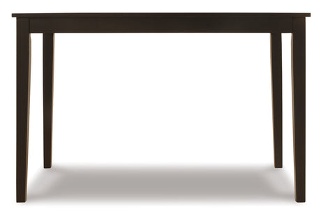 Kimonte Dark Brown Dining Table from Ashley - Luna Furniture