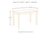 Kimonte Dark Brown Dining Table -  - Luna Furniture