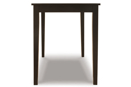 Kimonte Dark Brown Dining Table from Ashley - Luna Furniture
