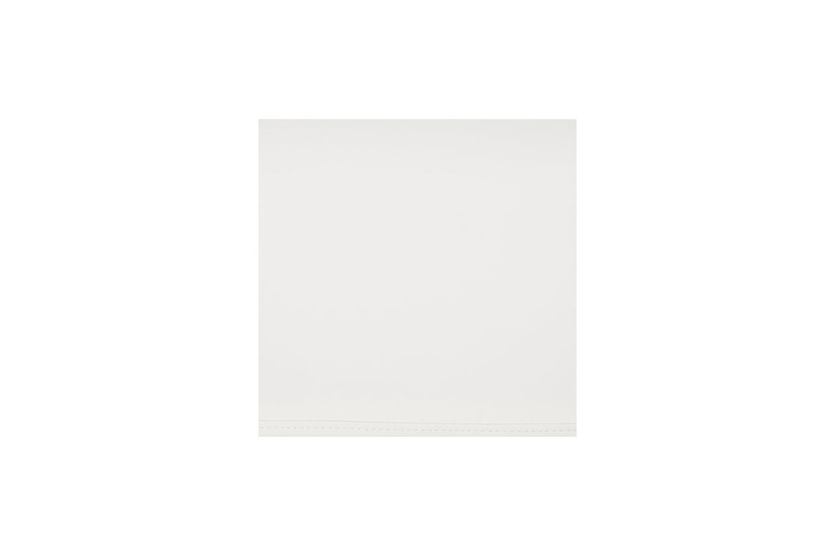 Madanere White/Chrome Counter Height Barstool, Set of 2