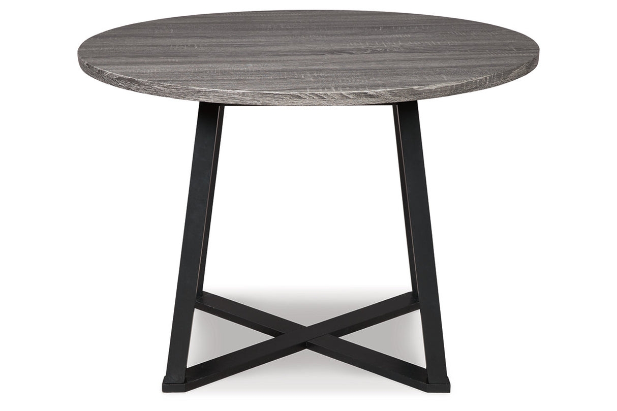 Centiar Gray/Black Dining Table -  - Luna Furniture