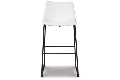 Centiar White Pub Height Barstool, Set of 2 from Ashley - Luna Furniture