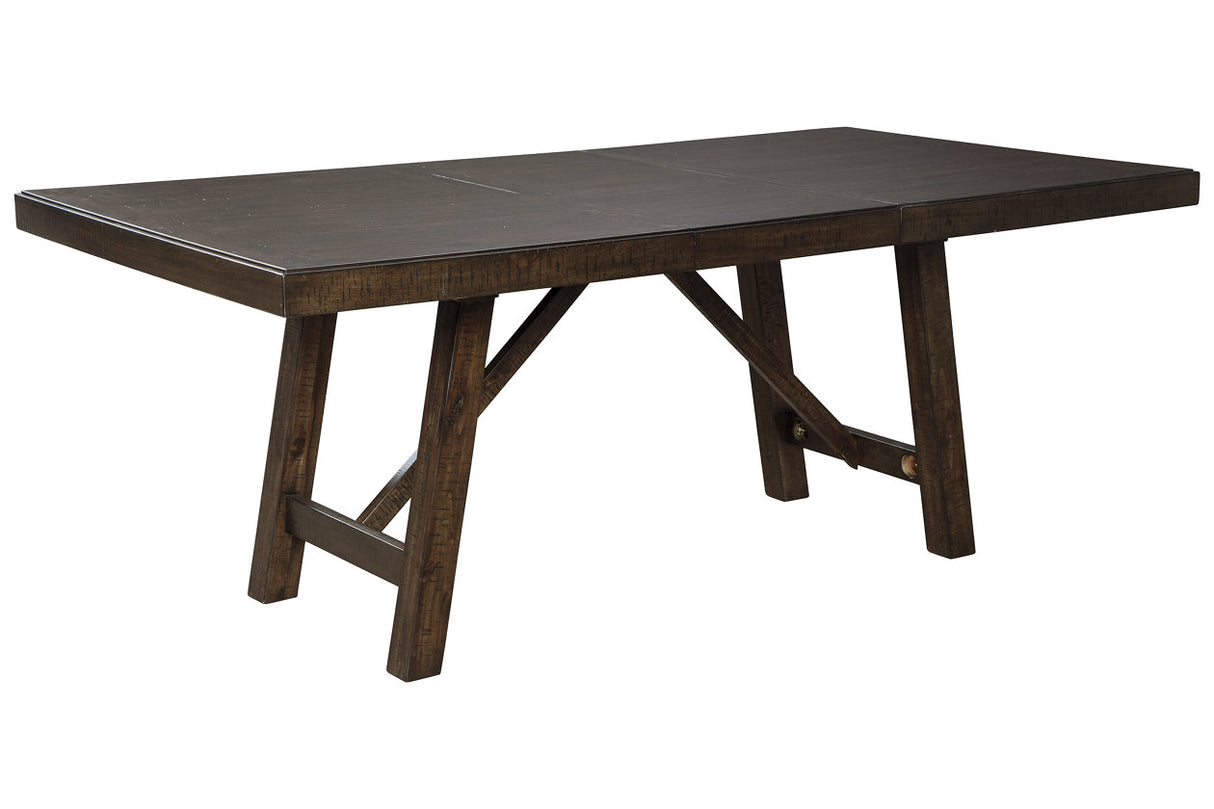 Rokane Brown Dining Extension Table from Ashley - Luna Furniture