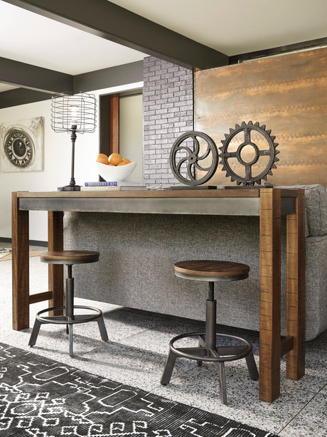 Torjin Brown/Gray Counter Height Set from Ashley - Luna Furniture