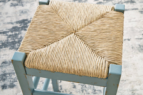 Mirimyn Teal Bar Height Barstool, Set of 2 from Ashley - Luna Furniture