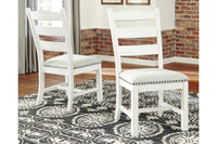 Valebeck Beige/White Dining Chair, Set of 2