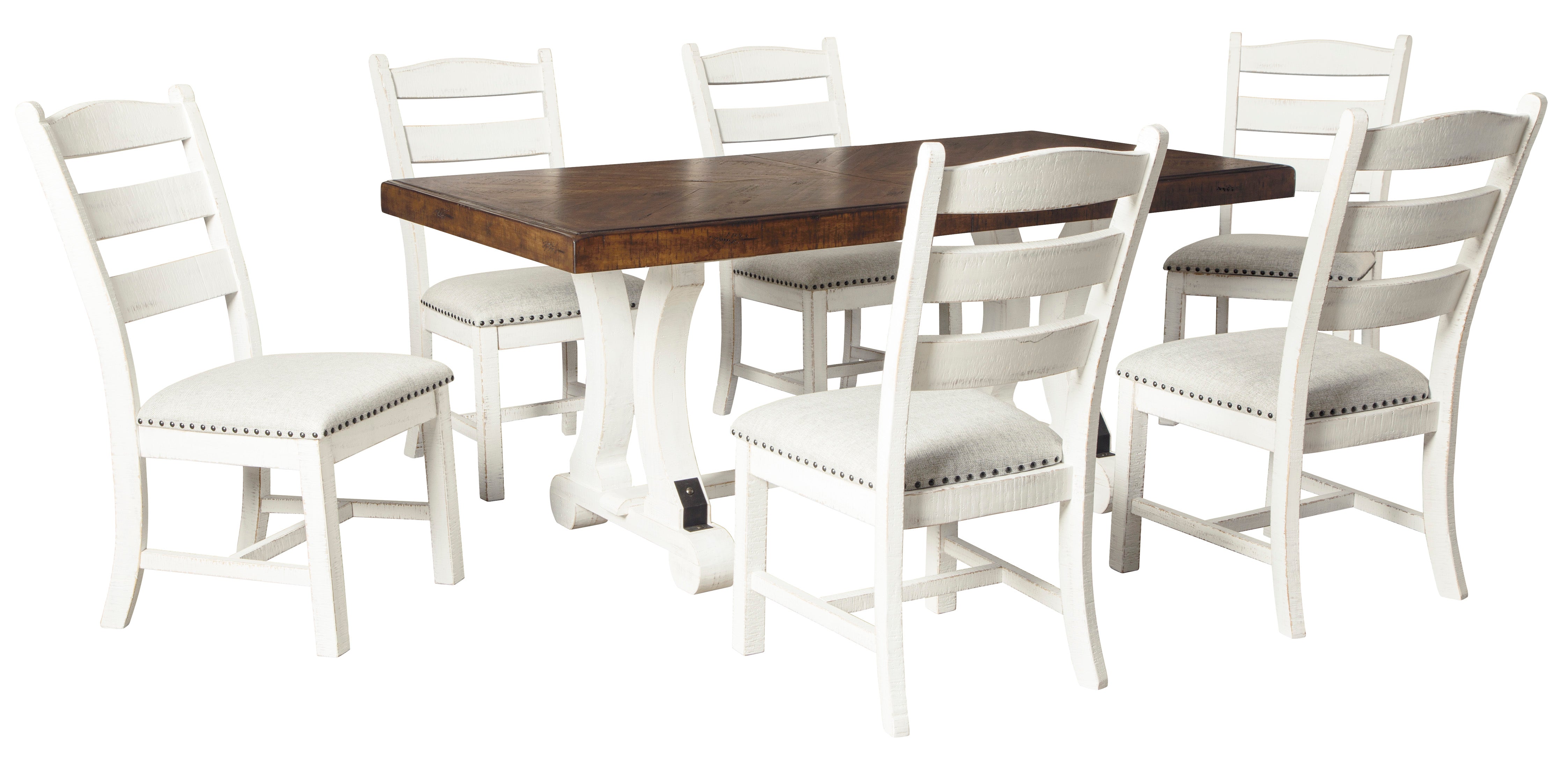 Valebeck Beige/White Rectangular Dining Set from Ashley - Luna Furniture