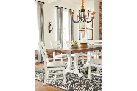 Valebeck White/Brown Dining Table from Ashley - Luna Furniture