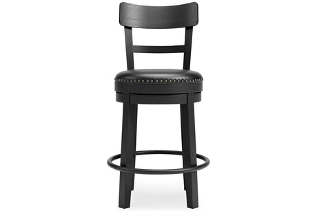 Valebeck Black Counter Height Barstool from Ashley - Luna Furniture