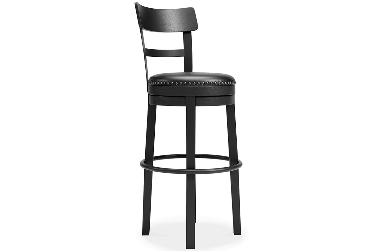Valebeck Black Bar Height Barstool from Ashley - Luna Furniture
