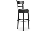 Valebeck Black Bar Height Barstool from Ashley - Luna Furniture