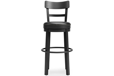 Valebeck Black Bar Height Barstool from Ashley - Luna Furniture