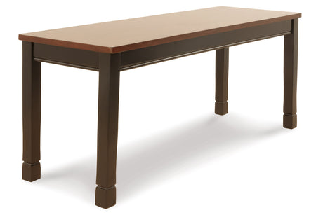 Owingsville Black/Brown Dining Bench from Ashley - Luna Furniture