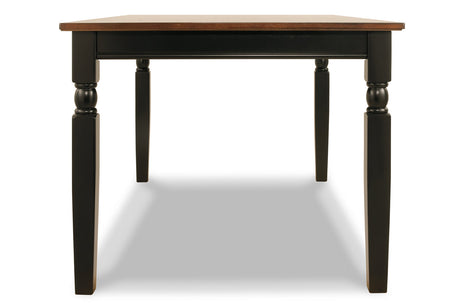 Owingsville Black/Brown Dining Table from Ashley - Luna Furniture