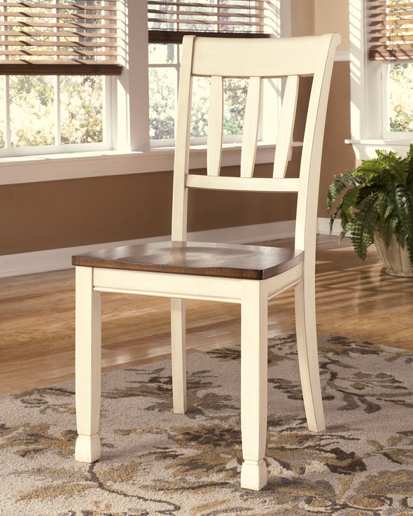 Whitesburg Brown-Cottage White Rectangular Dining Room Set - Luna Furniture