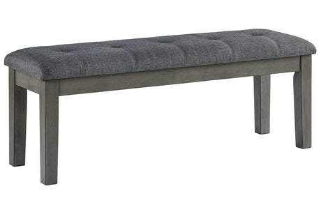 Hallanden Two-tone Gray 50" Dining Bench -  - Luna Furniture