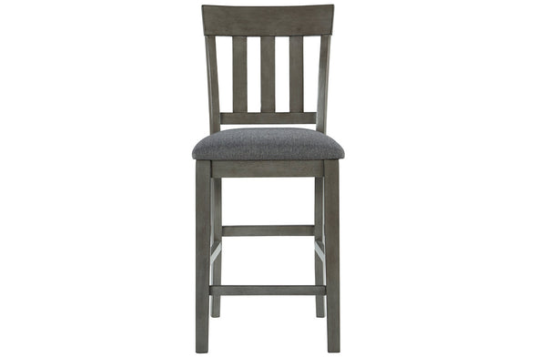 Hallanden Two-tone Gray Counter Height Chair, Set of 2