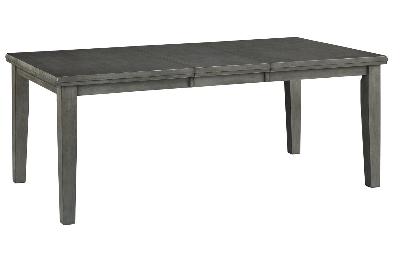 Hallanden Gray Dining Extension Table from Ashley - Luna Furniture