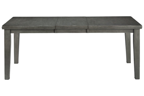 Hallanden Gray Dining Extension Table from Ashley - Luna Furniture