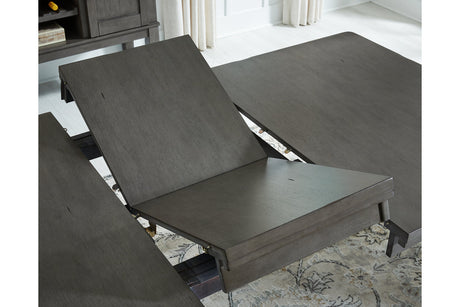 Hallanden Gray Dining Extension Table from Ashley - Luna Furniture