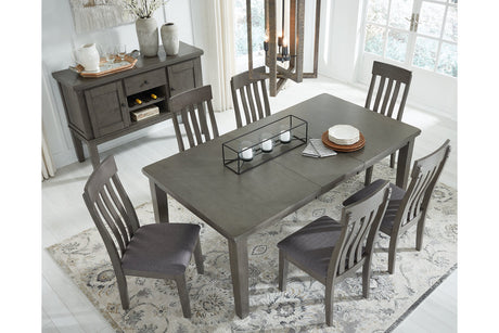 Hallanden Gray Dining Extension Table from Ashley - Luna Furniture