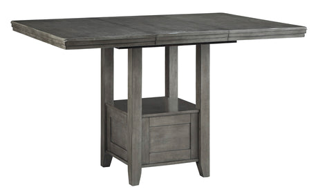 Hallanden Two-tone Gray Counter Height Set from Ashley - Luna Furniture