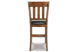 Ralene Medium Brown Counter Height Barstool, Set of 2 from Ashley - Luna Furniture