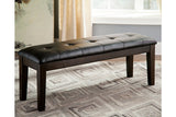 Haddigan Dark Brown Dining Bench from Ashley - Luna Furniture