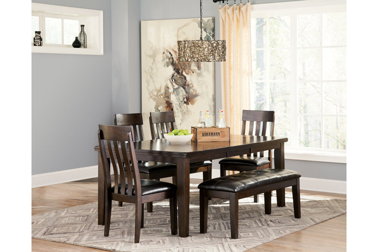 Haddigan Dark Brown Dining Extension Table from Ashley - Luna Furniture