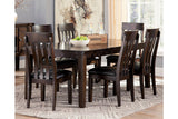 Haddigan Dark Brown Dining Extension Table from Ashley - Luna Furniture