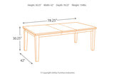 Haddigan Dark Brown Dining Extension Table -  - Luna Furniture