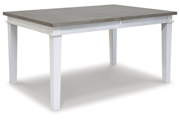 Nollicott Whitewash/Light Gray Dining Extension Table