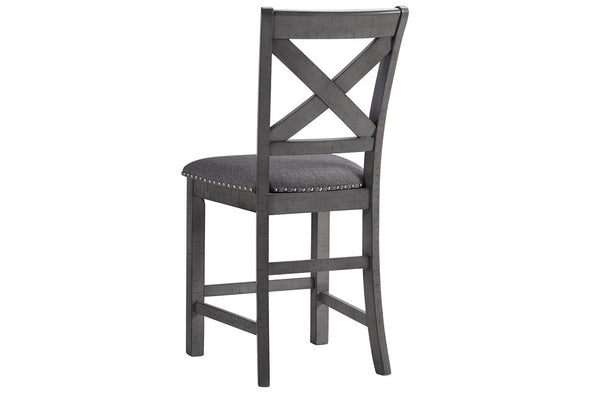 Myshanna Gray Counter Height Chair, Set of 2